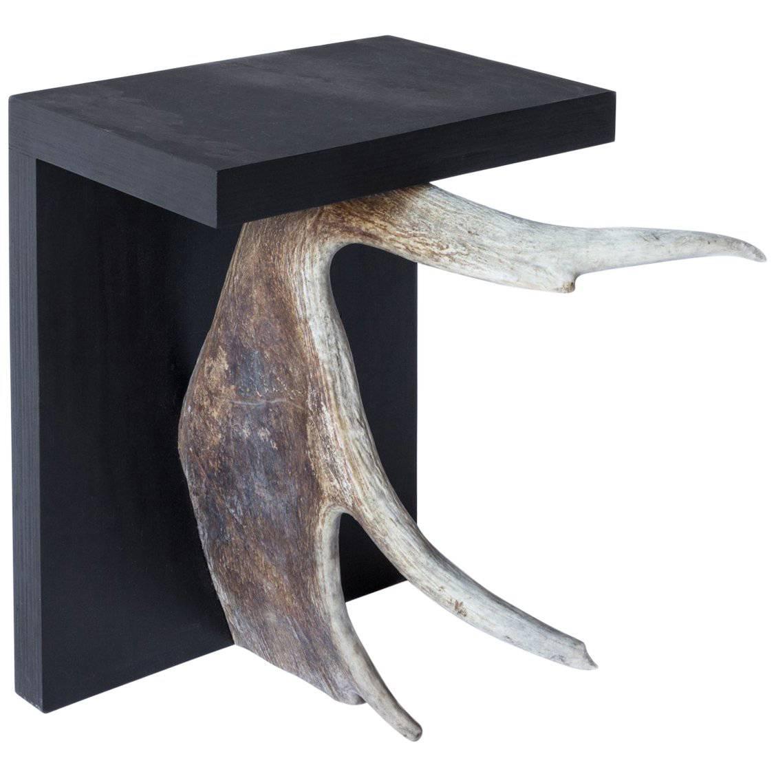 Rick Owens Stag T Stool in Black For Sale
