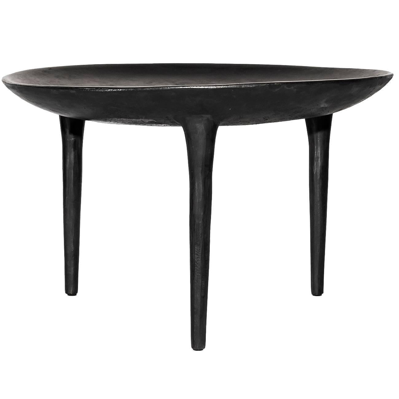 Bronze Brazier Table by Contemporary Artist Rick Owens in Black/Noir Finish For Sale