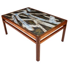 Danish Abstract Tile Coffee Table