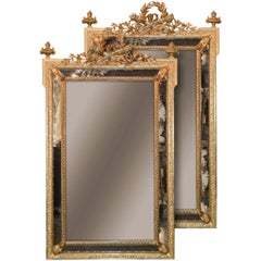 Rare Pair of 19th Century French Louis XVI Mirrors 7