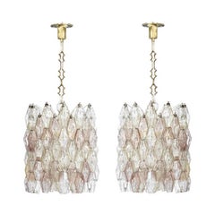 Pair of Suspension Lamps Model "Poliedri" Designed by Carlo Scarpa 5
