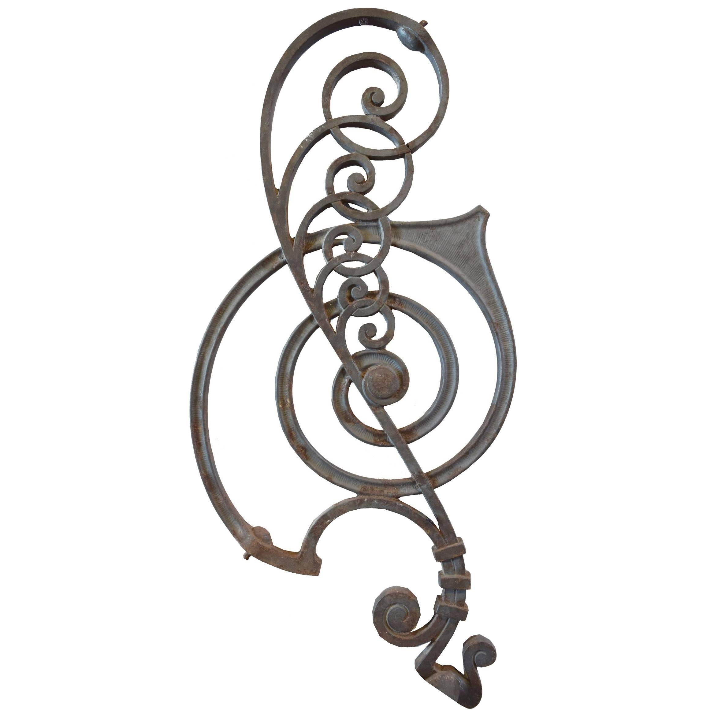 Cast Iron Stair Balustrade from the Kansas City Board of Trade