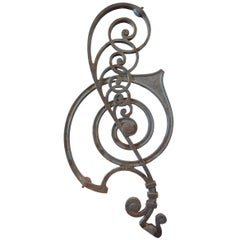 Antique Cast Iron Stair Balustrade from the Kansas City Board of Trade