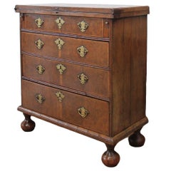 William and Mary Burr Walnut Bachelor's Chest
