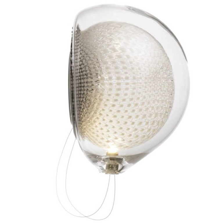 bocci 76s led wall sconce or ceiling fixture in blown glass and