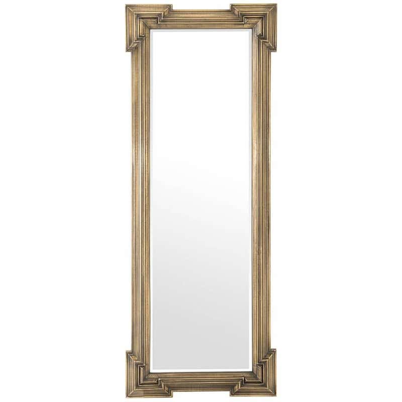 1960's Minimalist Long Rectangular Giltwood Frame Mirror For Sale at ...