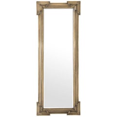 Miroir Scuadro avec cadre rectangulaire en finition laiton antique