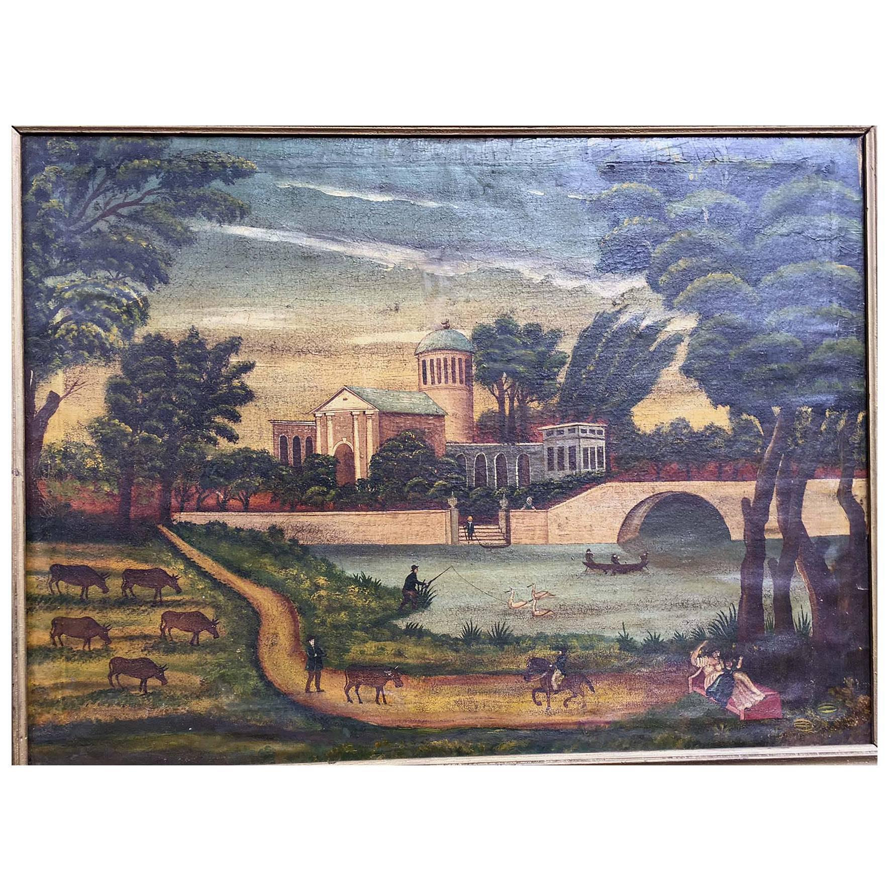 18th Century Naive Landscape