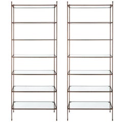 Pair of Giacometti Style Étagères