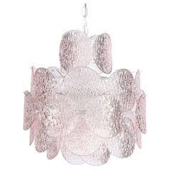 1970s Italian Blush Murano Chandelier