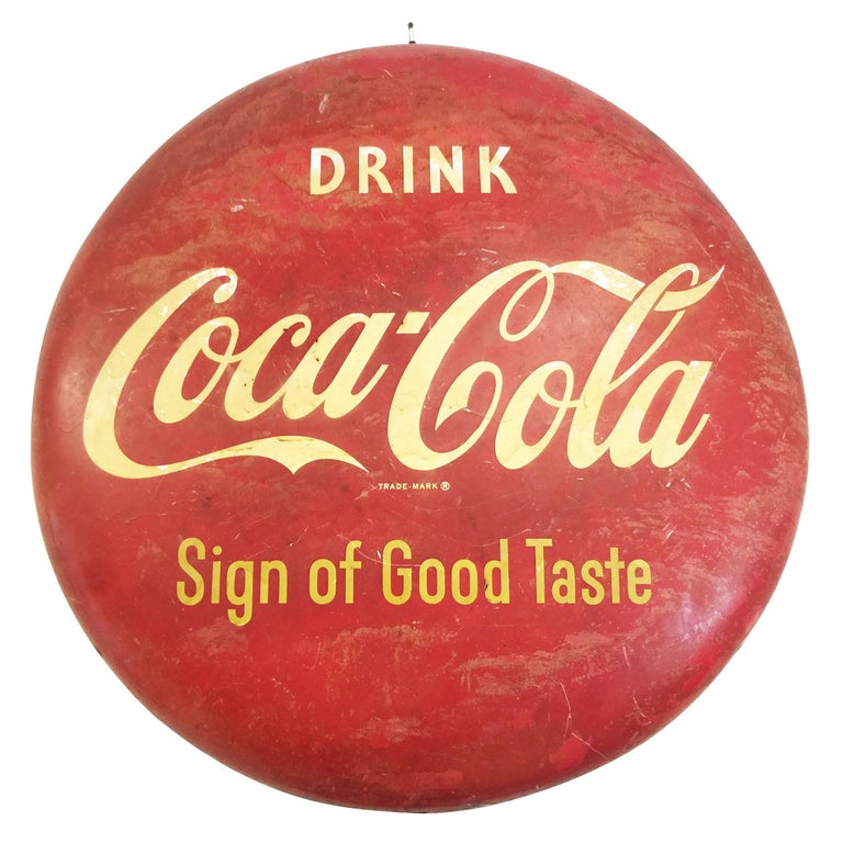 Dating coca cola button signs