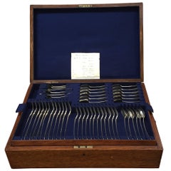 19th Century Silver Cutlery Set