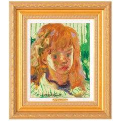 Luigi Corbellini Oil Painting of Young Girl
