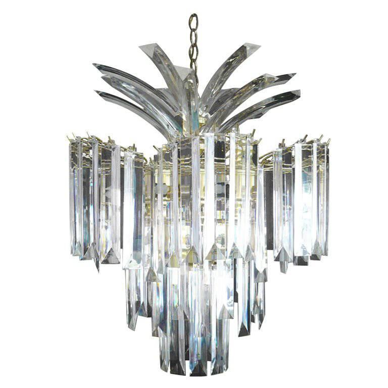 Image showcasing Glistening Lucite Chandelier at 1stDibs