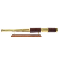 Brass and Leather Telescope Made in the Second Half of the 19th Century 12