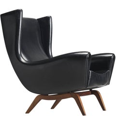 Illum Wikkelsø Wingback Original Leatherette Lounge Chair