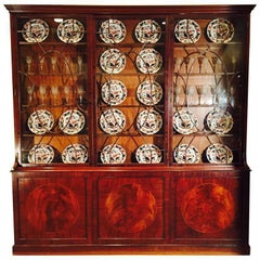 Antique Breakfront in Mahogany, circa 1800