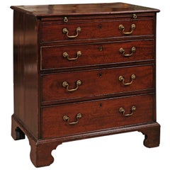 George III Mahogany Bachelor's Chest with Brushing Slide, Late 18th Century