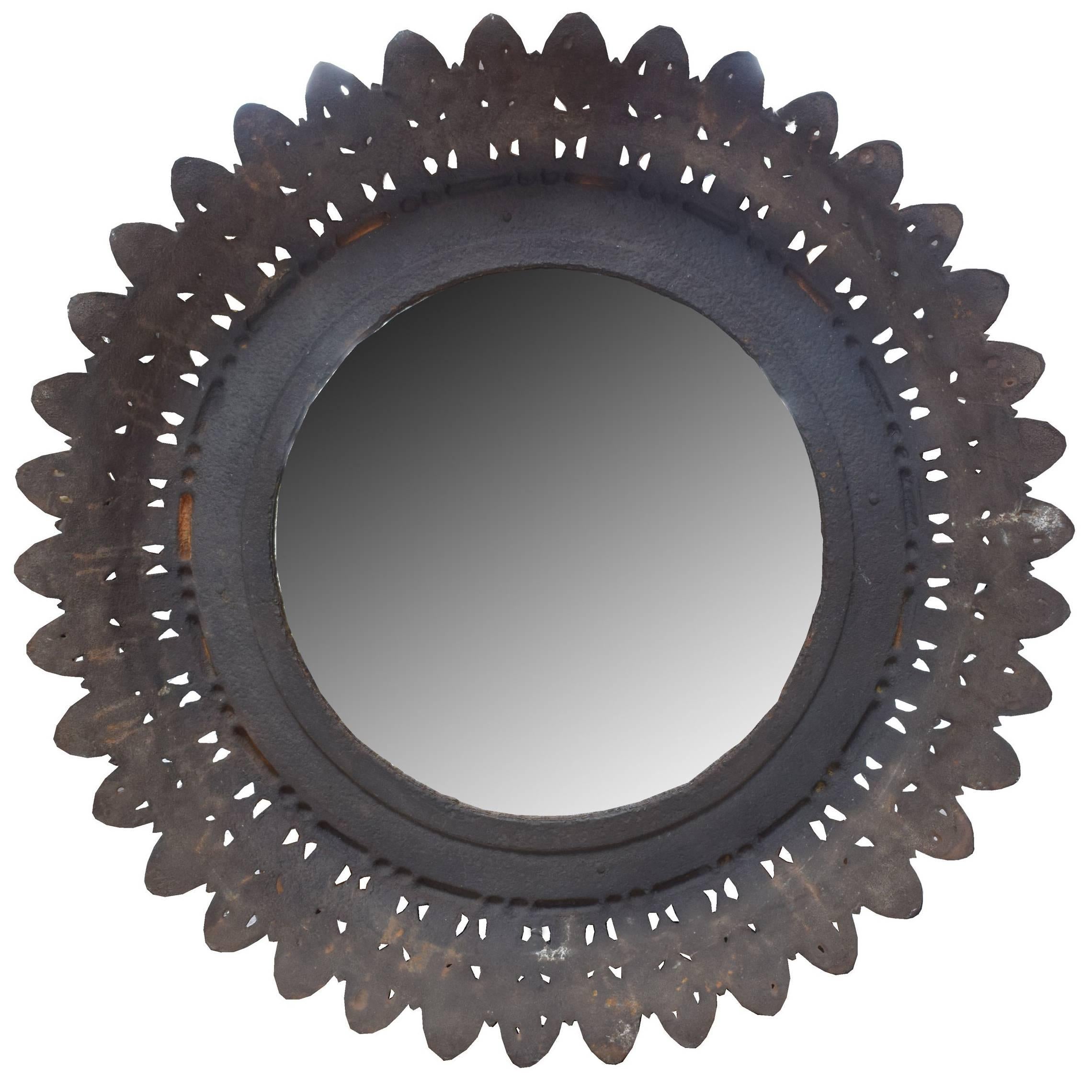French Cast Iron Mirror