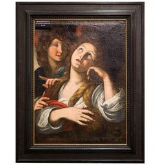 17th Century Venetian School Italian Oil on Canvas "Maria Magadalena"