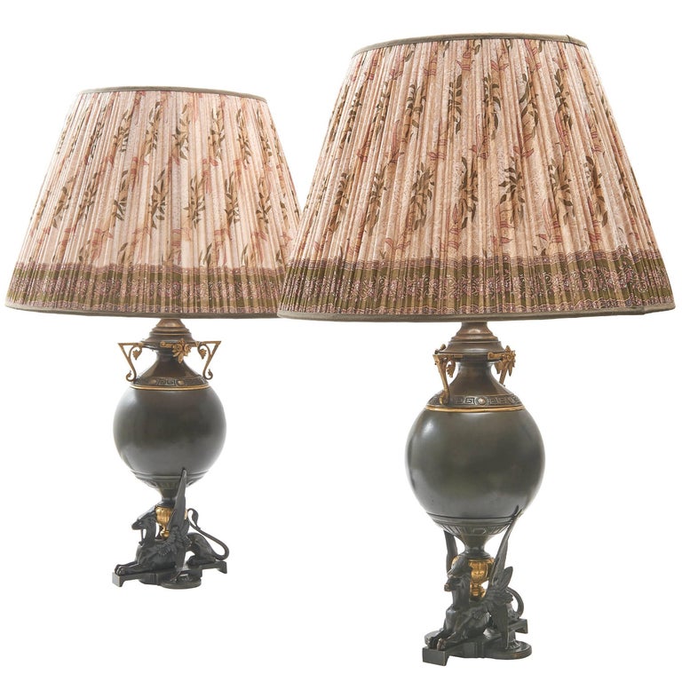 Pair Of French Bronze Aesthetic Style Lamps Circa 1880 Wired Uk Pair Of French Bronze Aesthetic Style Lamps Circa 1880 Wired Uk For