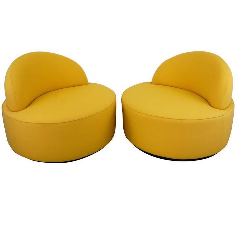Vladimir Kagan Lounge Chairs for Roche Bobois