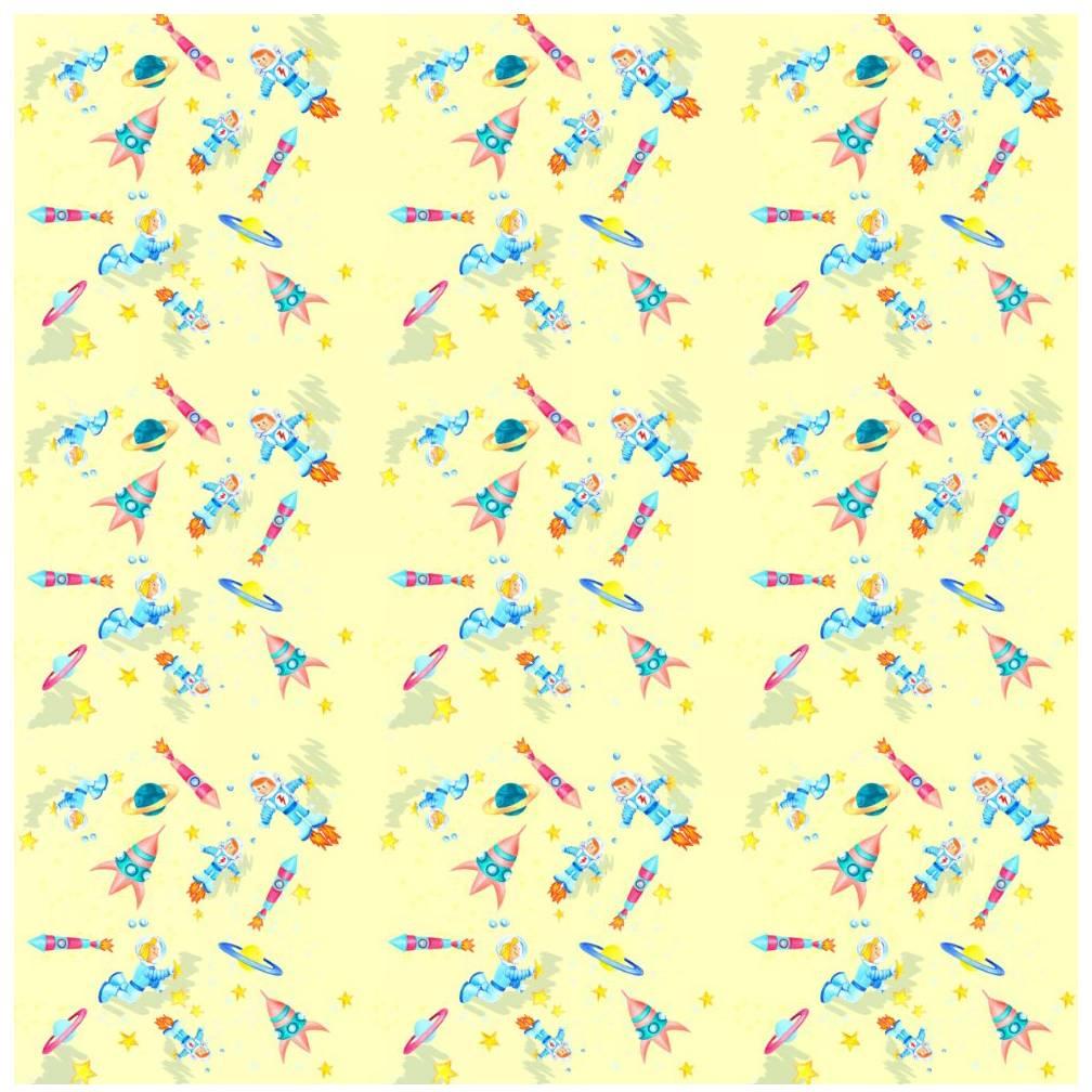 Intergalactic Wallpaper from the for the Very Young Collection For Sale