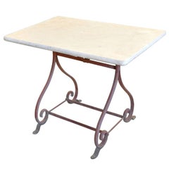 Antique French 19th Century Butcher Table