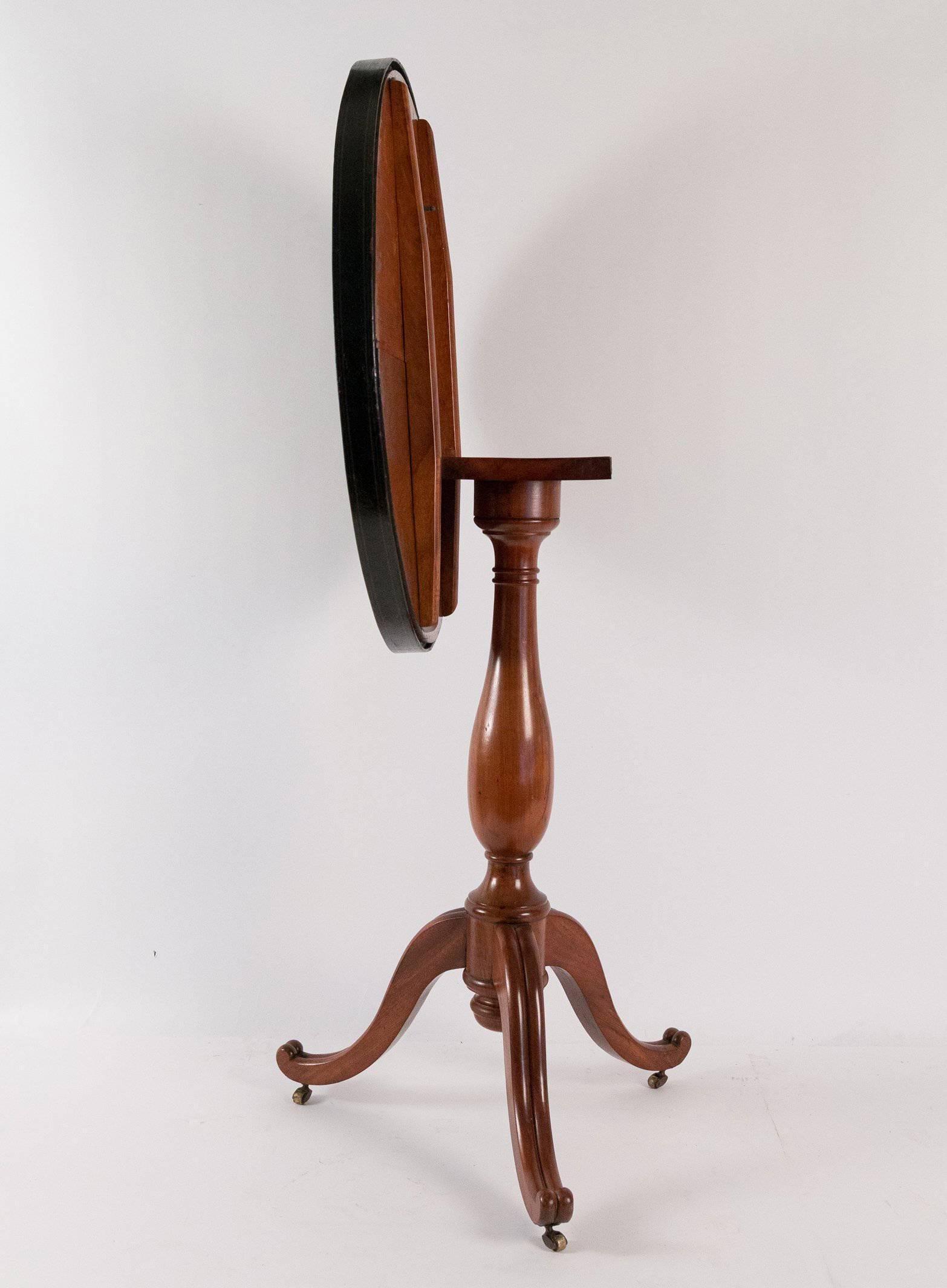 French Louis XVI Period Pedestal Table and Painted Iron Top Circa 1775-1785 For Sale 2