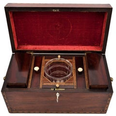 Antique Regency Tea Caddy with Fitted Interior, England, circa 1815