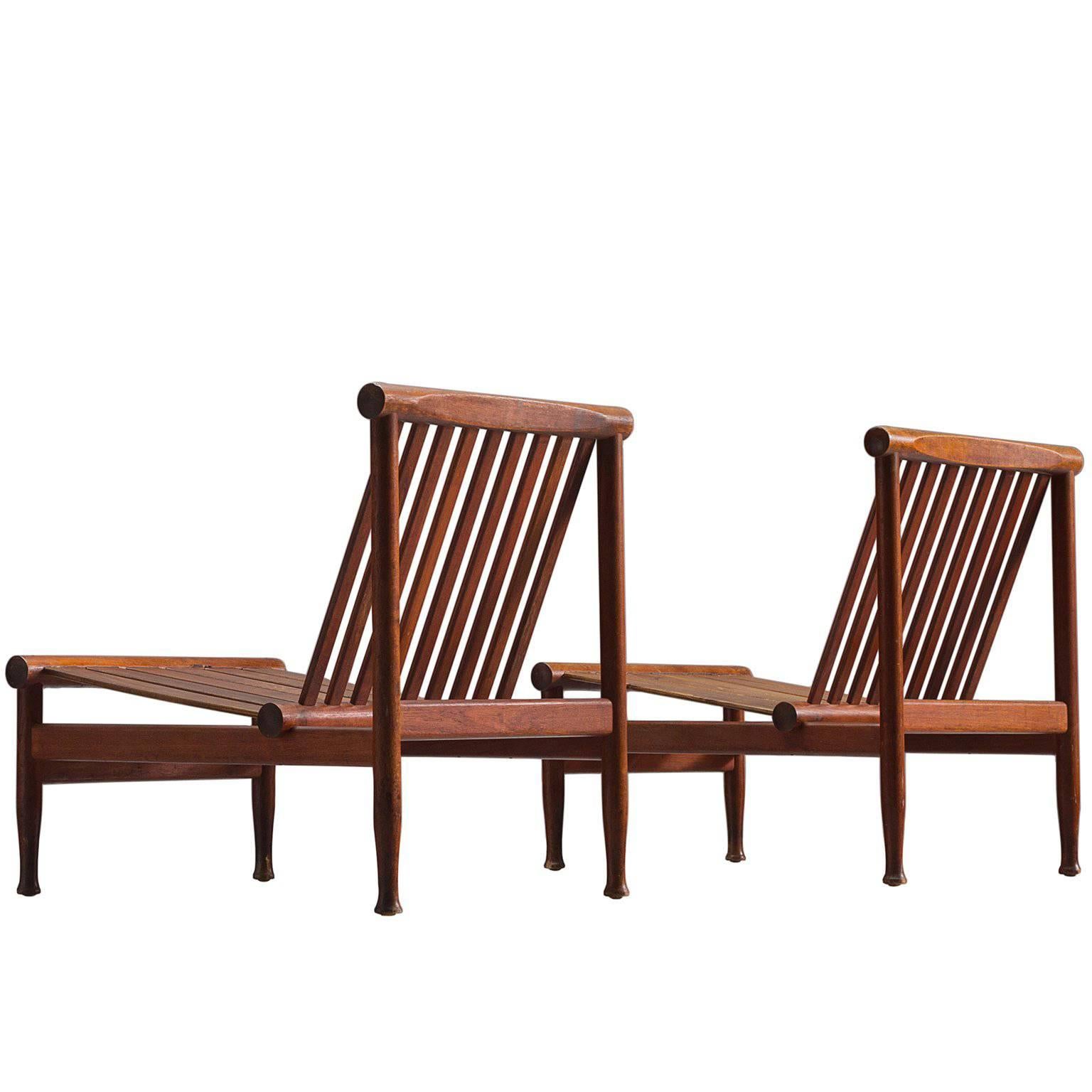 Package for Barbara: Lyngfeldt-Larsen Easy Chairs + Set of 10 suede dining chair