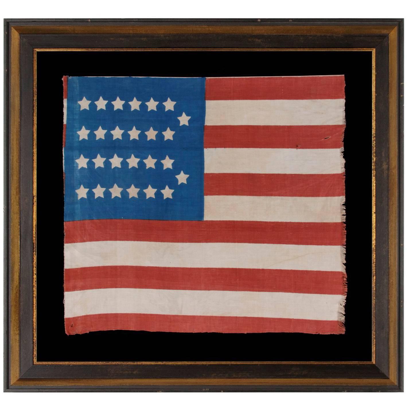 Extremely Rare, Cotton, Antiques American Parade Flag with 26 Stars