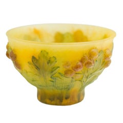 Pate de Verre Bowl 'Groseilles' by Amalric Walther and Henri Berge