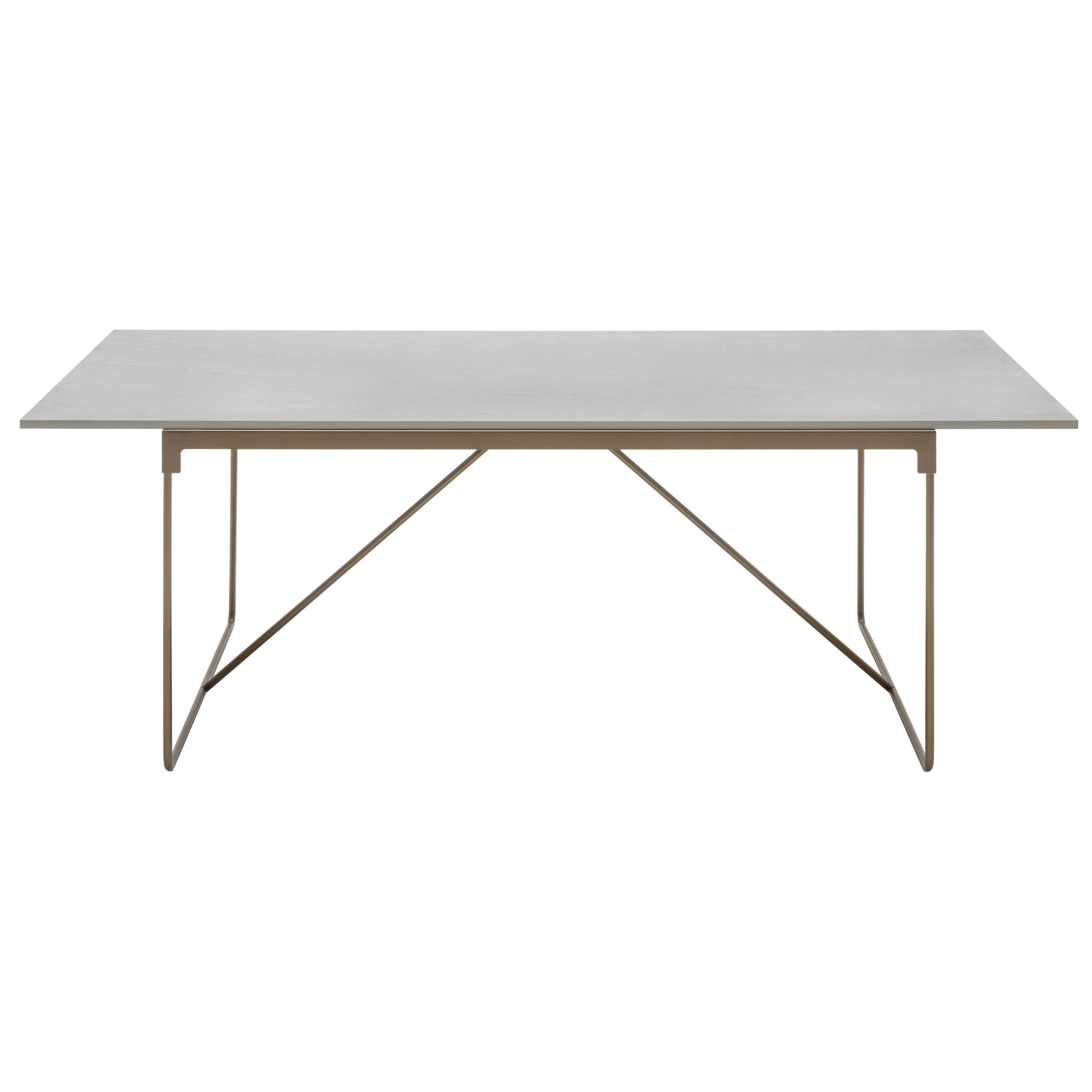 "Mingx" Outdoor Quartzite Top and Steel Table by Konstantin Grcic for Driade