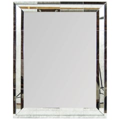 Large-Scale Faceted Antiqued Mirror 8