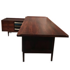 L-Shaped Rosewood Desk by Arne Vodder, Produced by Sibast Møbelfabrik in Denmark 5