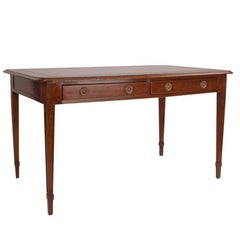 Edwardian English Mahogany Writing Table, circa 1910