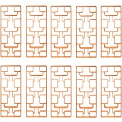 Ten Room Dividers, Wall Units by Ludvik Volak, Perfect Condition, 1950s
