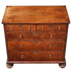 Antique Quality William & Mary circa 1690-1700 Walnut Chest Of Drawers