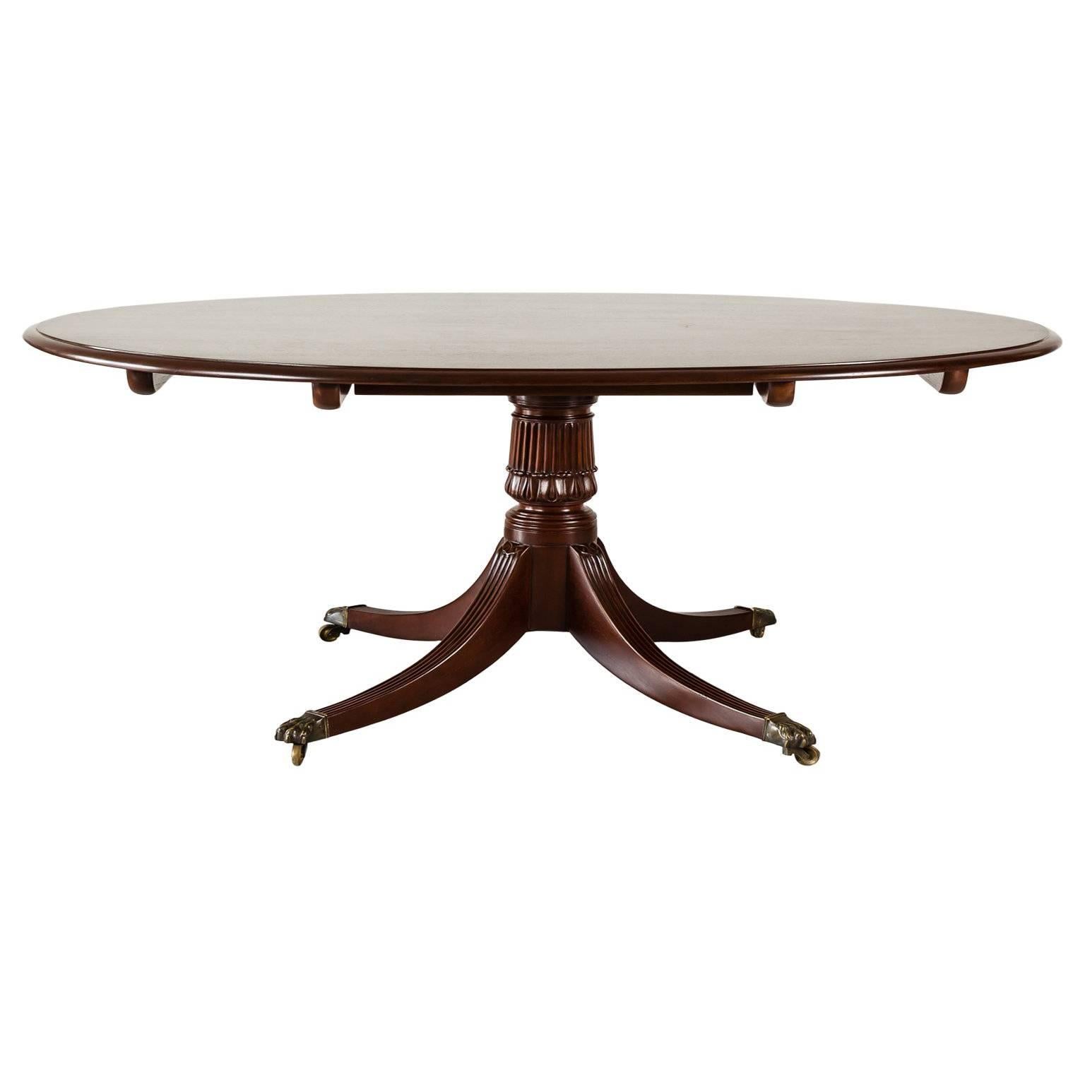Antique Anglo-Indian or British Colonial Mahogany Oval Table For Sale