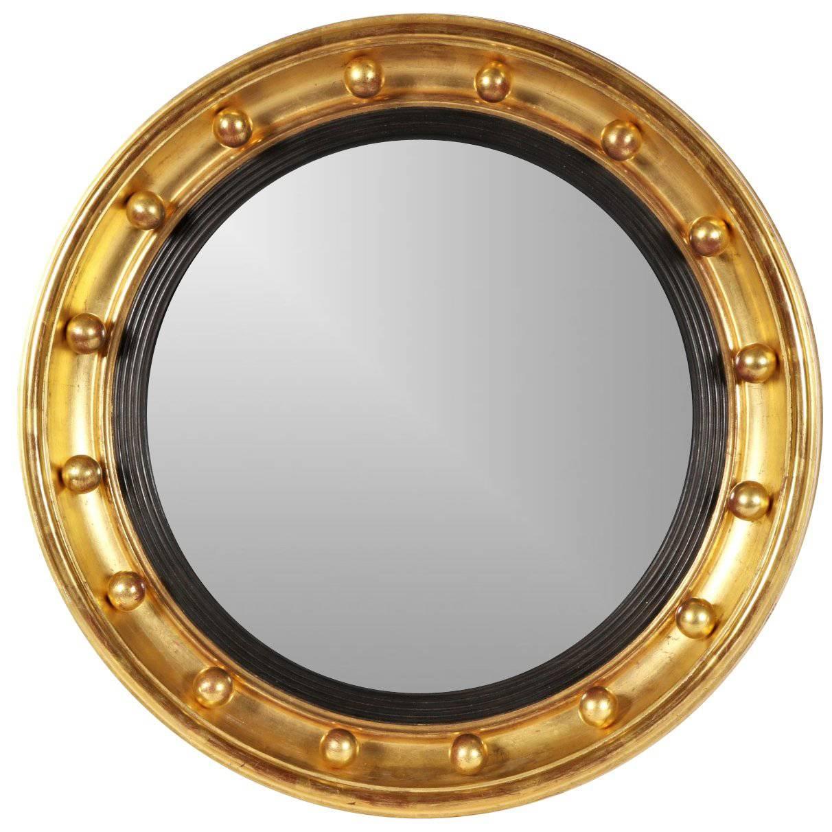 Small Antique Bullseye Mirror