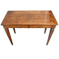 Italian Neoclassical Inlaid Console Table 4