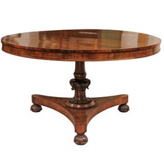 English Rosewood William IV Style Centre Table
