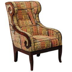 Austrian Empire Mahogany Reclining Bergère, Early 19th Century