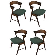 Kai Kristiansen Rosewood Chairs, Set of Four, Model 32