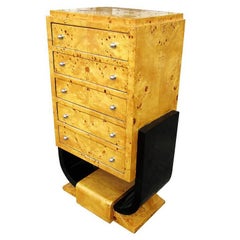 Burled Wood Art Deco Style Dresser