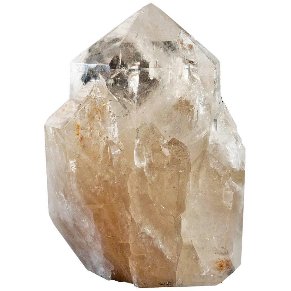 Hervorragender Citrin-Quarz-Kristall-Cluster, Brasilien.