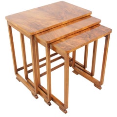 Art Deco Walnut Nest of Tables