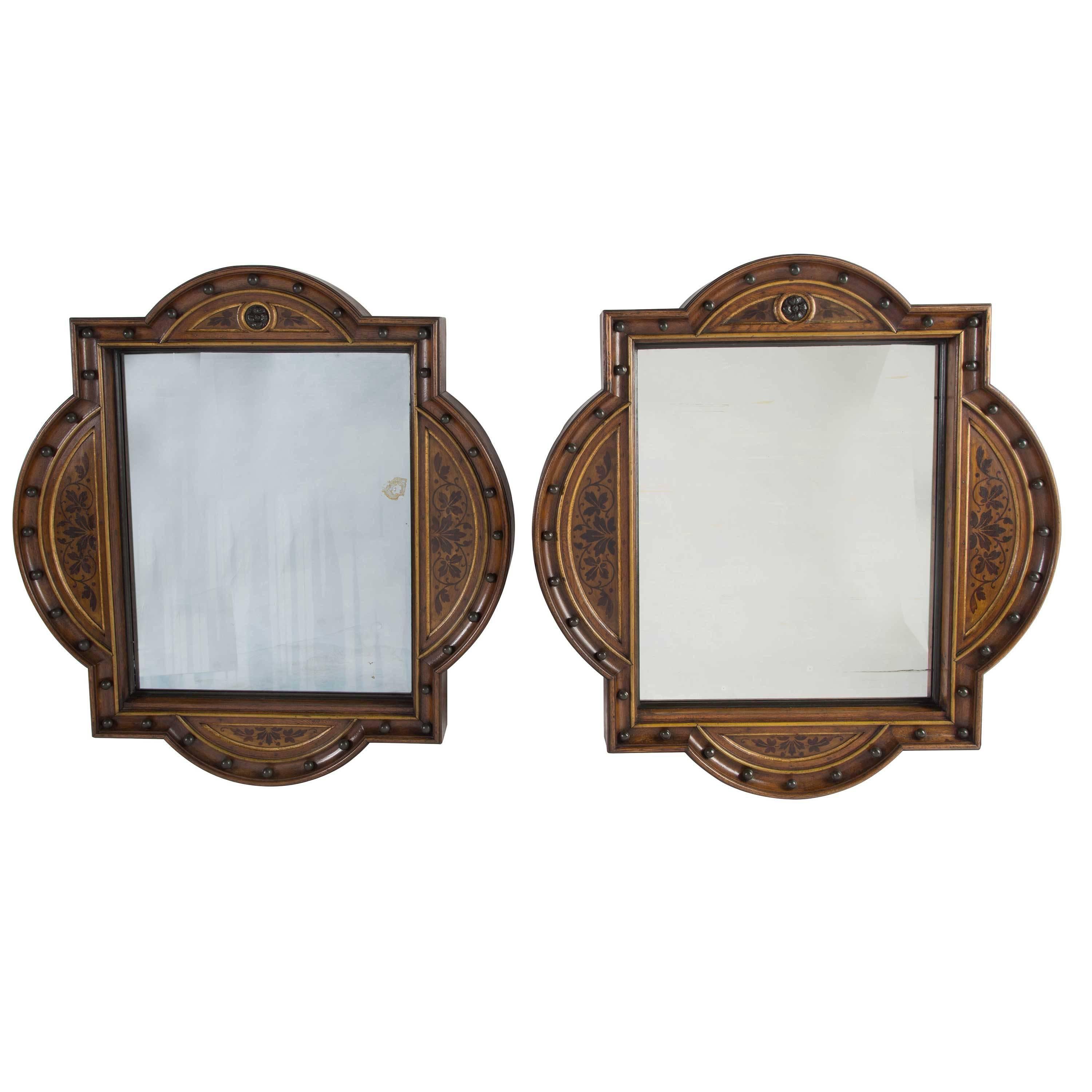 Pair of Arts & Crafts Mirrors