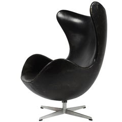 Rare fauteuil Oeuf de première génération par Arne Jacobsen